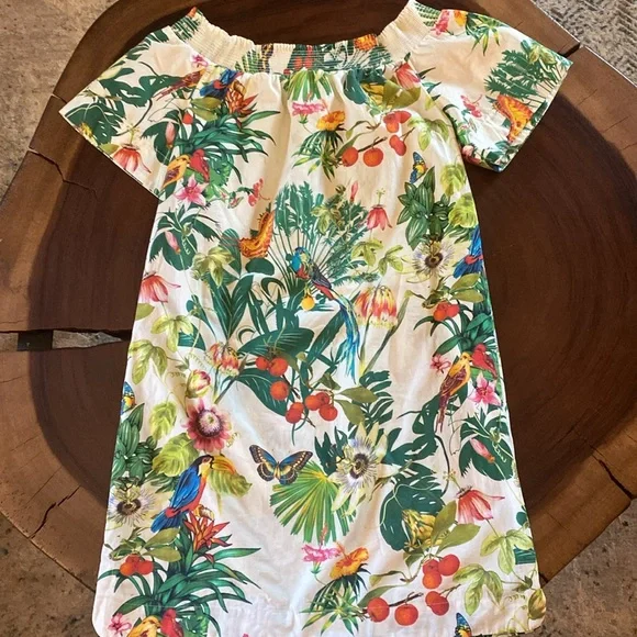 J. Crew Multicolor Tropical Dress/ Size 10/ GORGEOUS PRINT - Picture 9 of 10